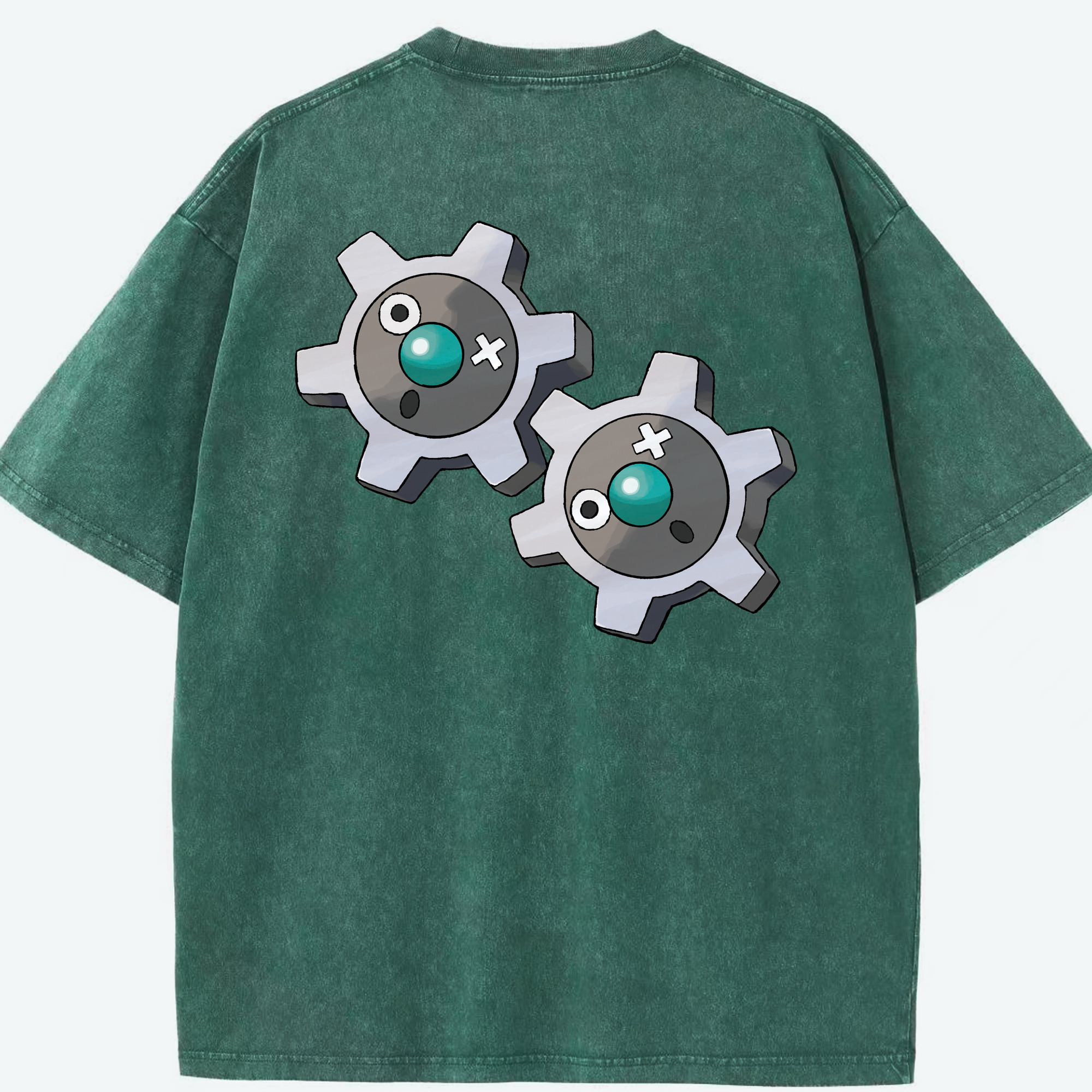 （画像用） ポケットモンスター Pokémon 綿100% ヴィンテージ風 半袖Tシャツ（背面プリント）
